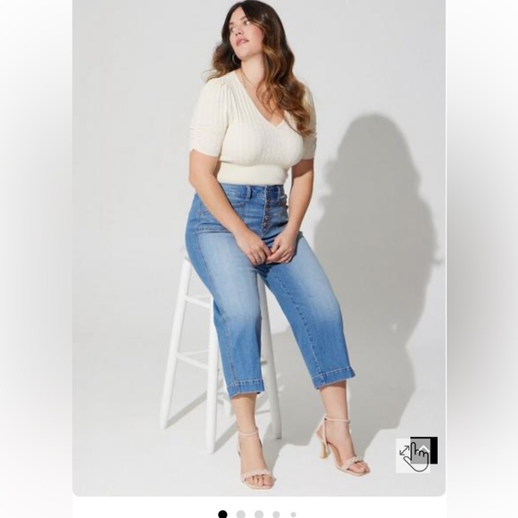 🆕Torrid Fitted Pullover V-neck Sweater - Picture 5 of 7